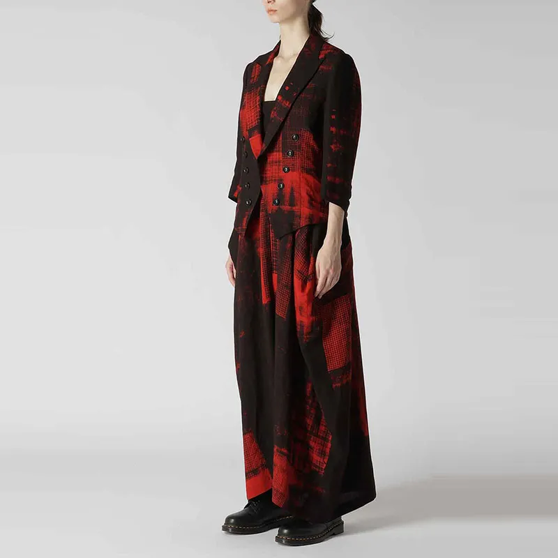 Yohji Yamamoto Y's SS24 Jackets Coats Unisex Russet-3
