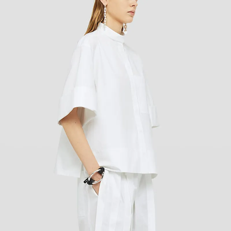 JIL SANDER Short Sleeved Button Up Shirt-3