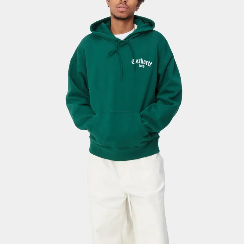 Carhartt WIP Logo Embroidered Drawstring Hoodie-3