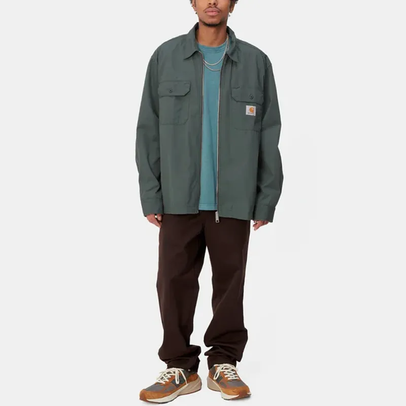 Carhartt WIP FW23 Craft Zip Shirt Men's Green-2