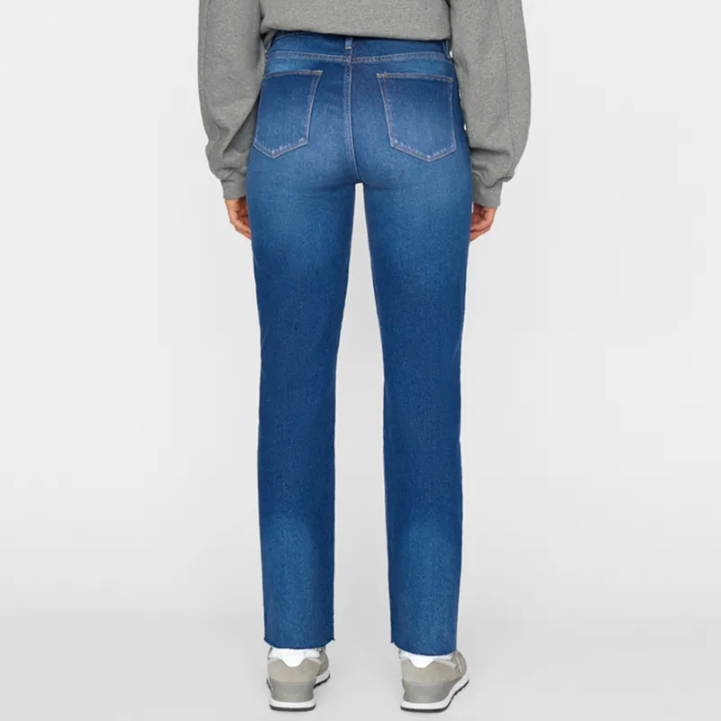 FRAME High rise Straight leg Jeans-2