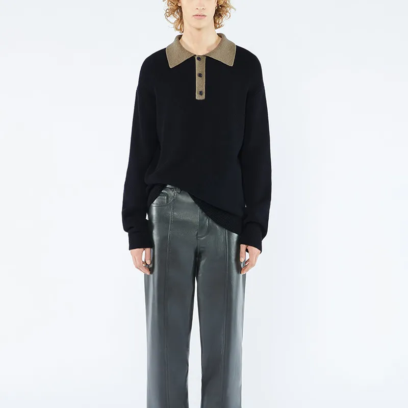 NANUSHKA Polo-neck Knitted Jumper-1