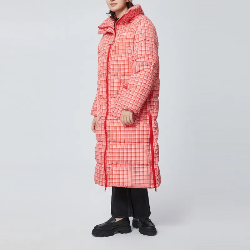 GANNI Puffer Jacket Women's Vibrant Red-3