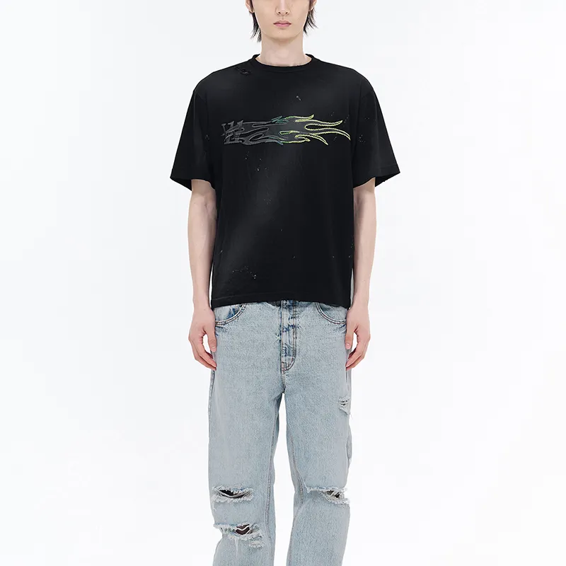 WE11DONE Graphic print Cotton T shirt-2