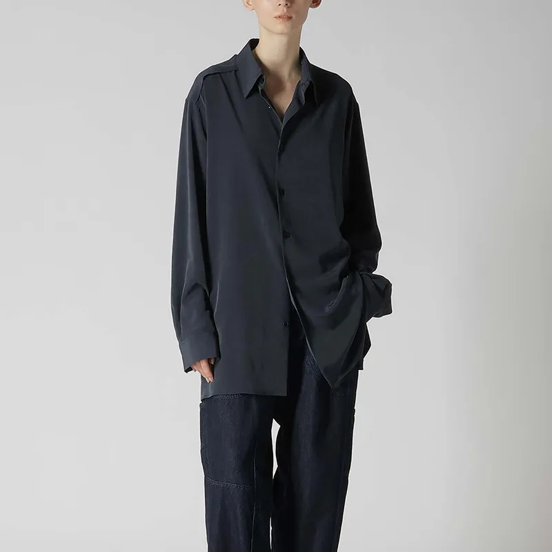 Yohji Yamamoto Shirt Unisex Blue Gray-2