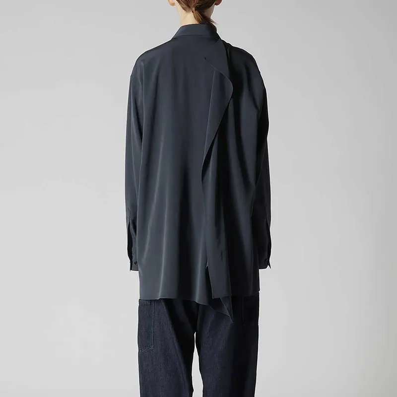 Yohji Yamamoto Shirt Unisex Blue Gray-3