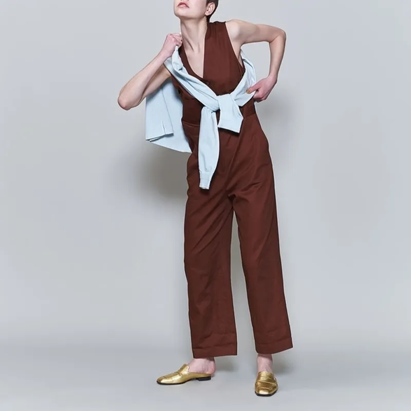 ROKU Jumpsuit Women's Dark Brown-2