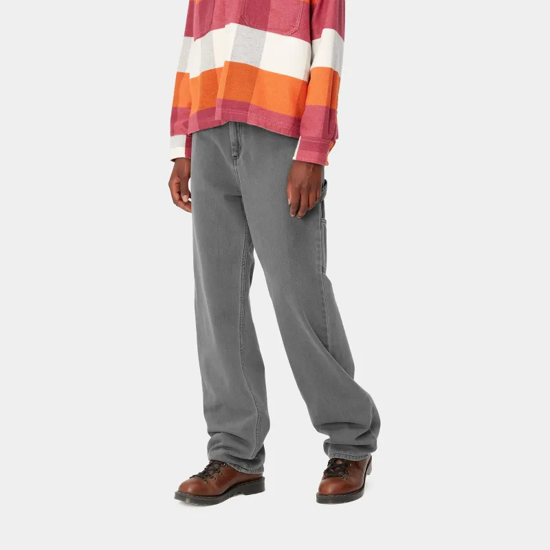 Carhartt WIP W' Pierce Pant Straight Jeans Women's Light Gray-5