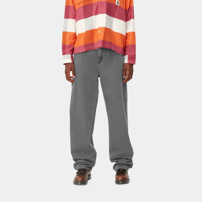 Carhartt WIP W' Pierce Pant Straight Jeans Women's Light Gray-3