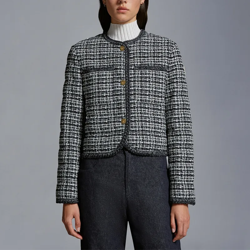 Moncler Tweed Button-Up Jacket-2