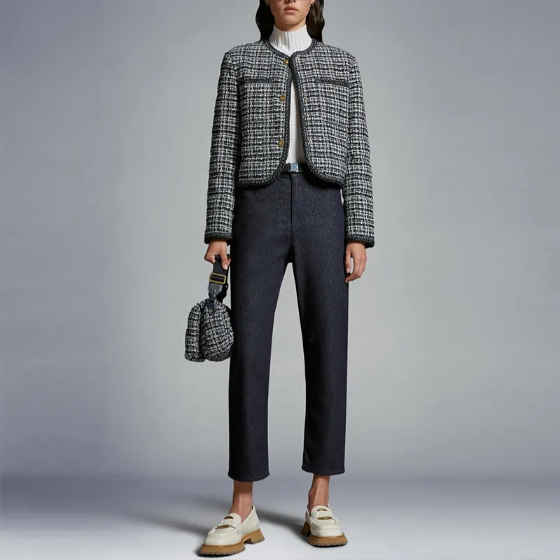Moncler Tweed Button-Up Jacket-1