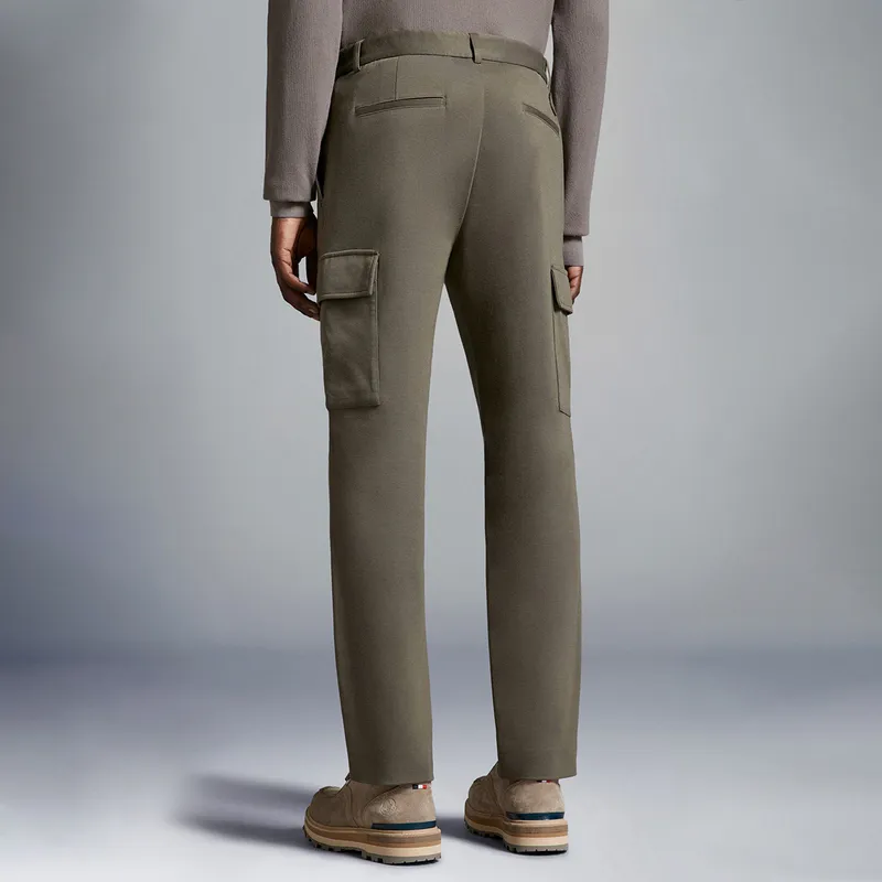 Moncler Logo Embroidered Cargo Trousers-2