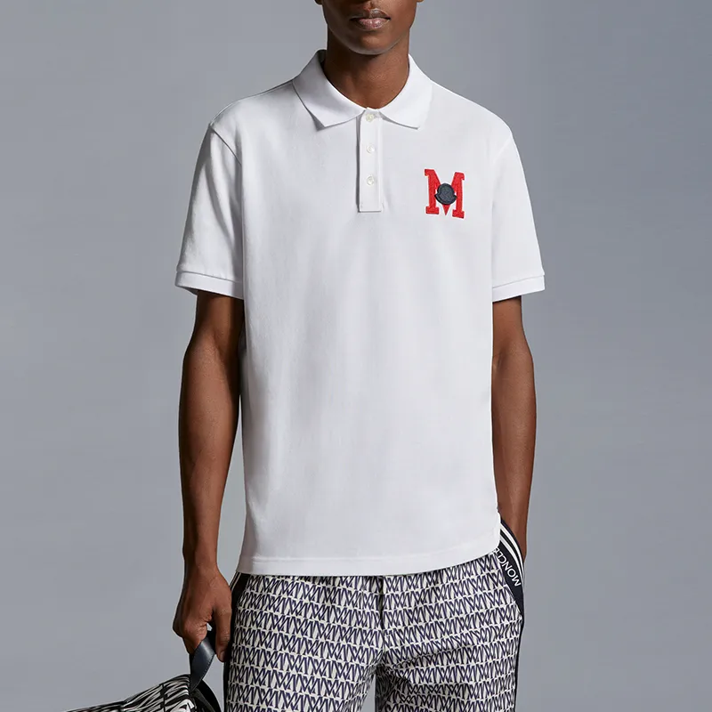 Moncler Logo Embroidered Short Sleeved Polo Shirt-2