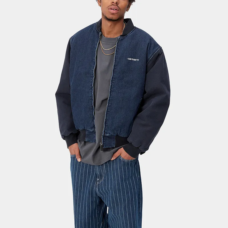 Carhartt WIP Paxon Bomber Jackets Coats Men's Blue-5