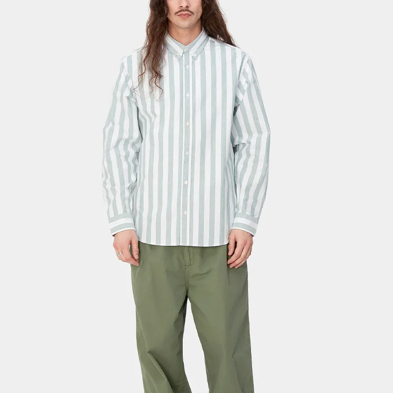 Carhartt WIP Striped Button Up Shirt-3