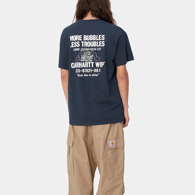 Carhartt WIP Logo Printed Crewneck T Shirt-2