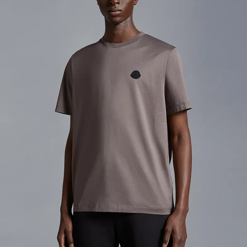 Moncler SS24 T Shirt Men's Brown Gray-1