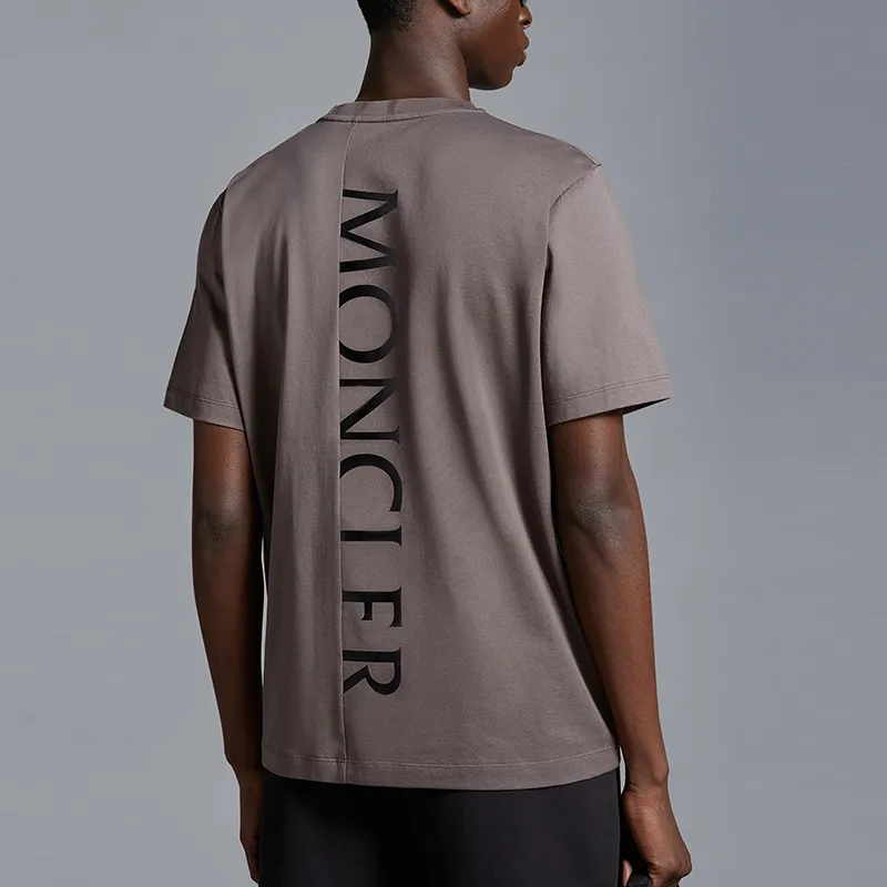Moncler SS24 T Shirt Men's Brown Gray-2