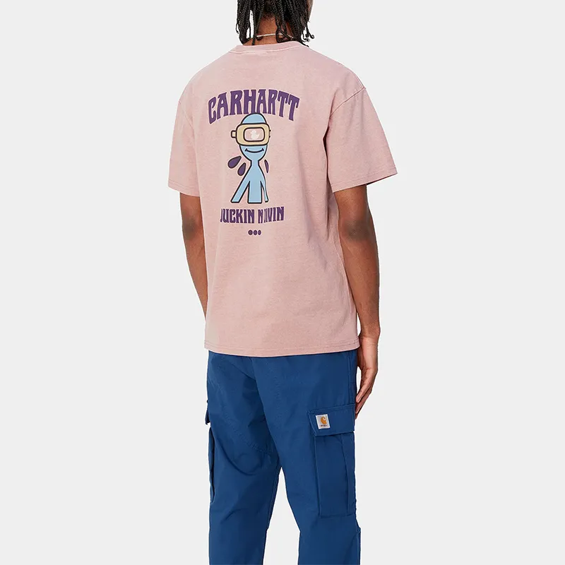 Carhartt WIP SS24 S/S Duckin' T Shirt T Shirt Men's Pink-4