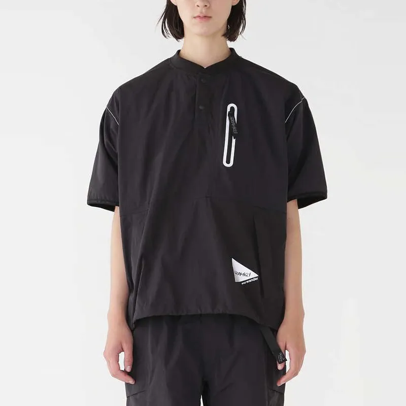 Gramicci X And Wander Patchwork Wind Tee 'Black'-4