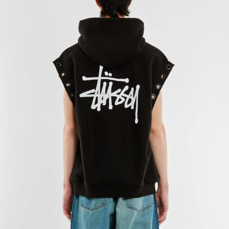 Junya Watanabe Man X Stussy Logo print Sleeveless Hoodie-4