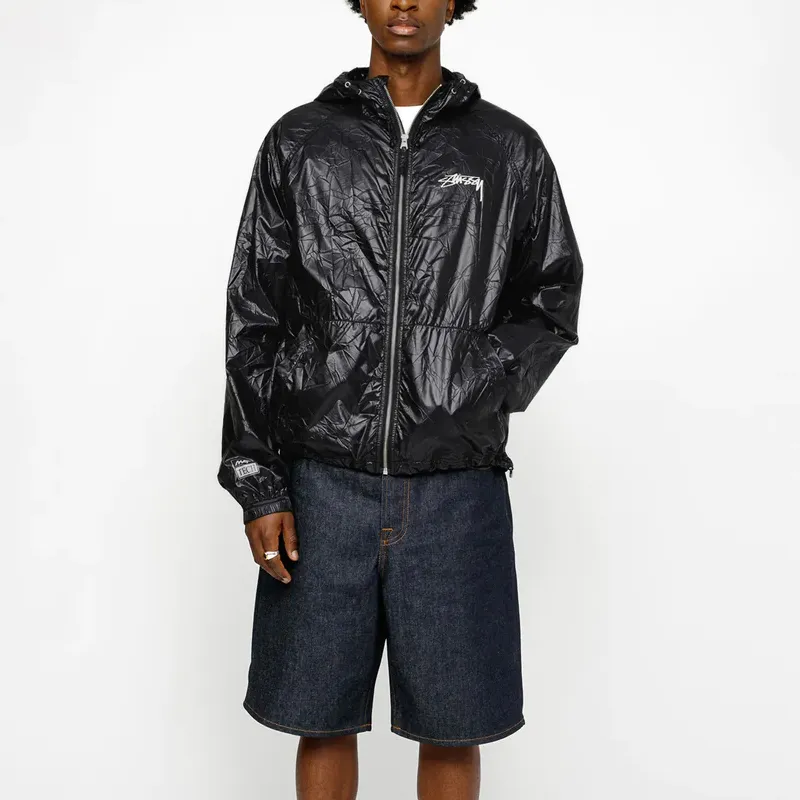 Stussy Wrinkled Nylon Beach Shell Jacket-4