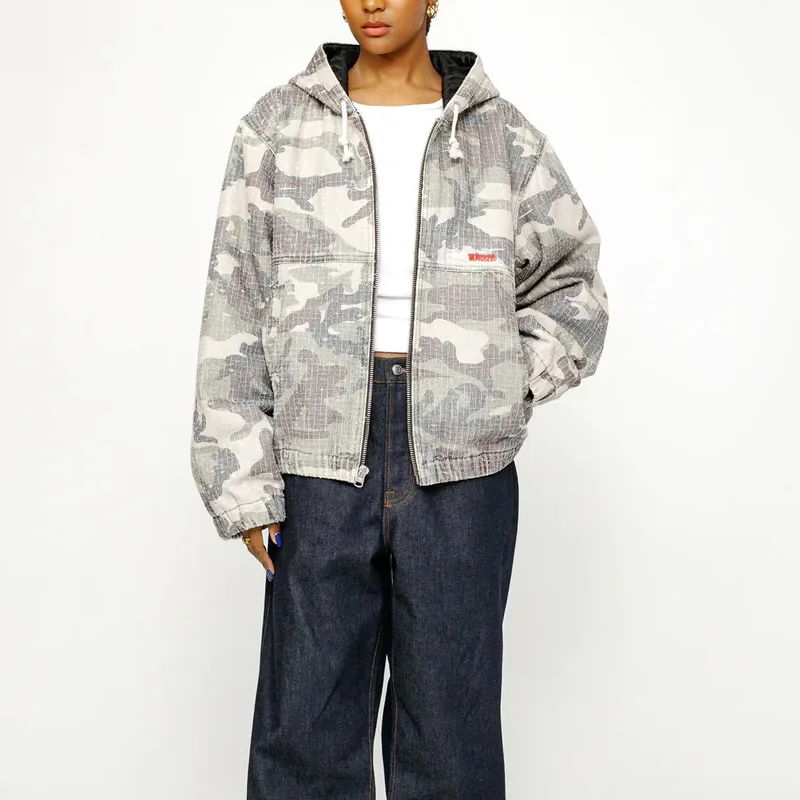 Stussy Camo Canvas Needlepunch Work Jacket-2