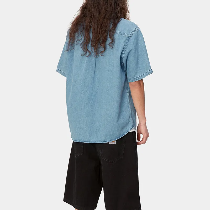 Carhartt WIP SS24 S/S Ody Shirt Men's Light Blue-3