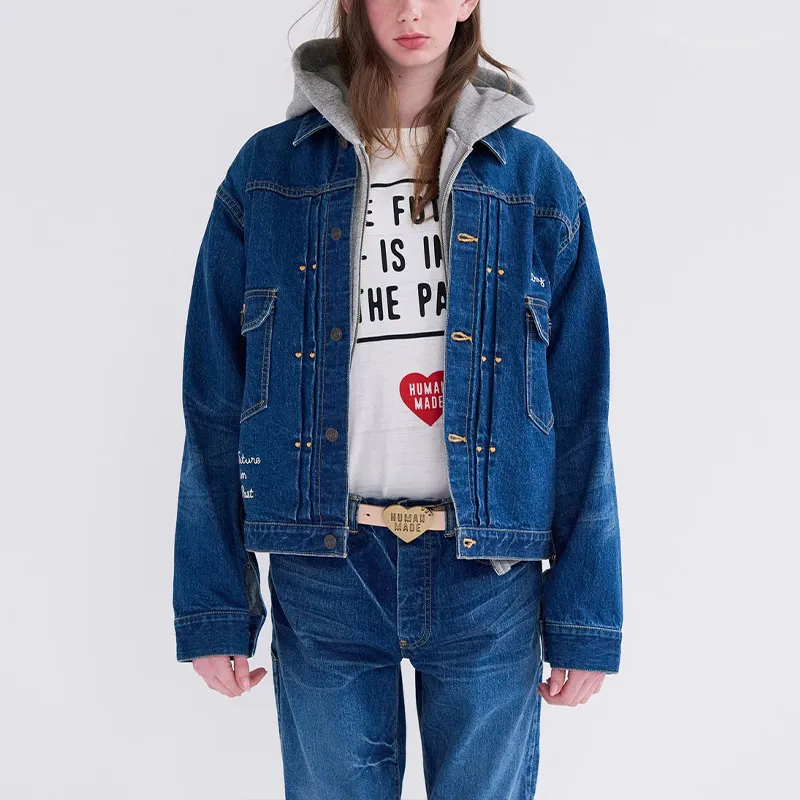 HUMAN MADE Buttoned Denim Jacket-3
