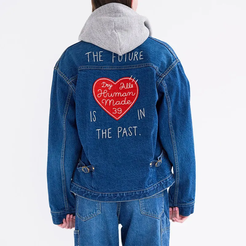 HUMAN MADE Buttoned Denim Jacket-4
