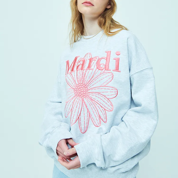 MARDI MERCREDI Sweatshirt Korean Style Women's-7