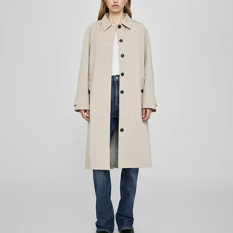 Anine Bing Randy Cotton Trench Coat-2