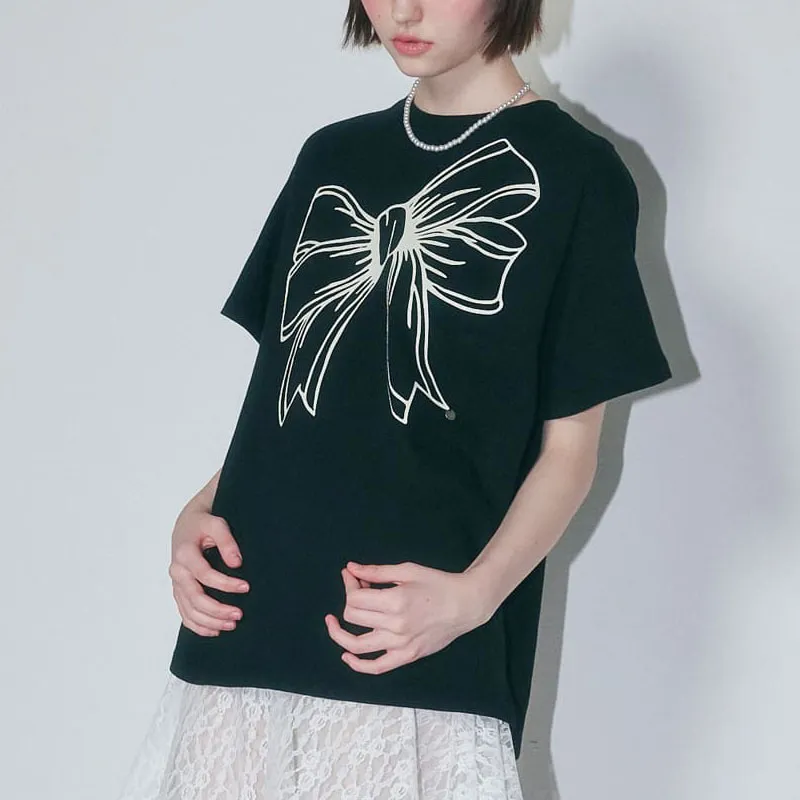 RONRON T-Shirt Women's Cream Black-3