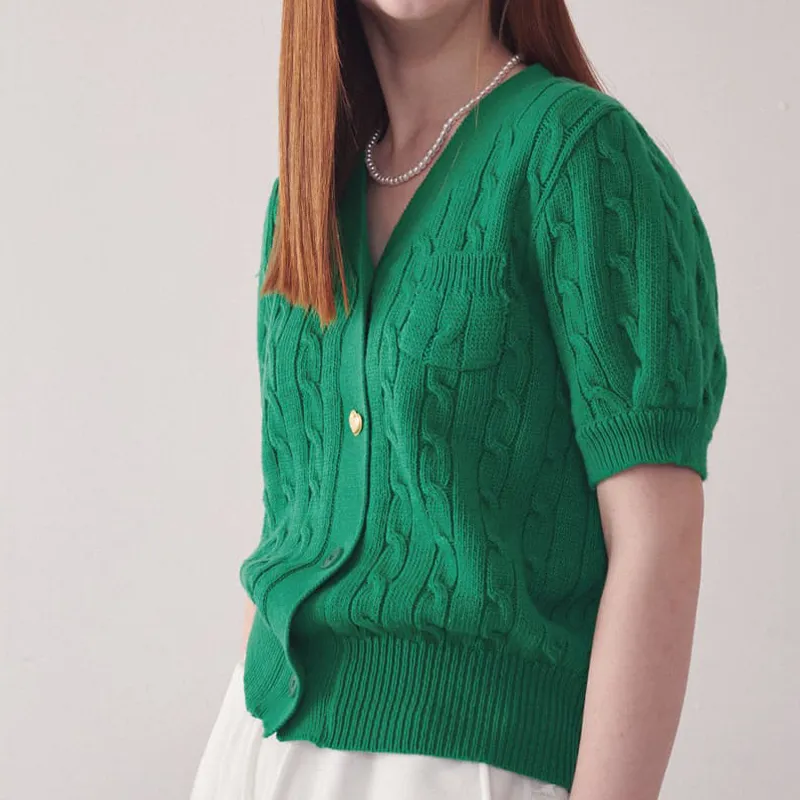 RONRON Knitwear Women's Green-4