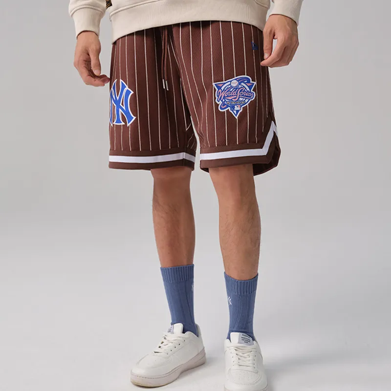 New Era x MLB SS24 New York Yankees Basketball Shorts Unisex Umber-2