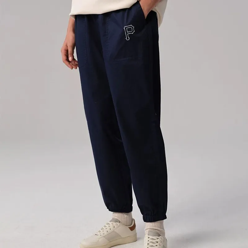 New Era x MLB SS24 Pittsburgh Pirates Skateboard Collection Casual Pants Unisex Navy Blue-2