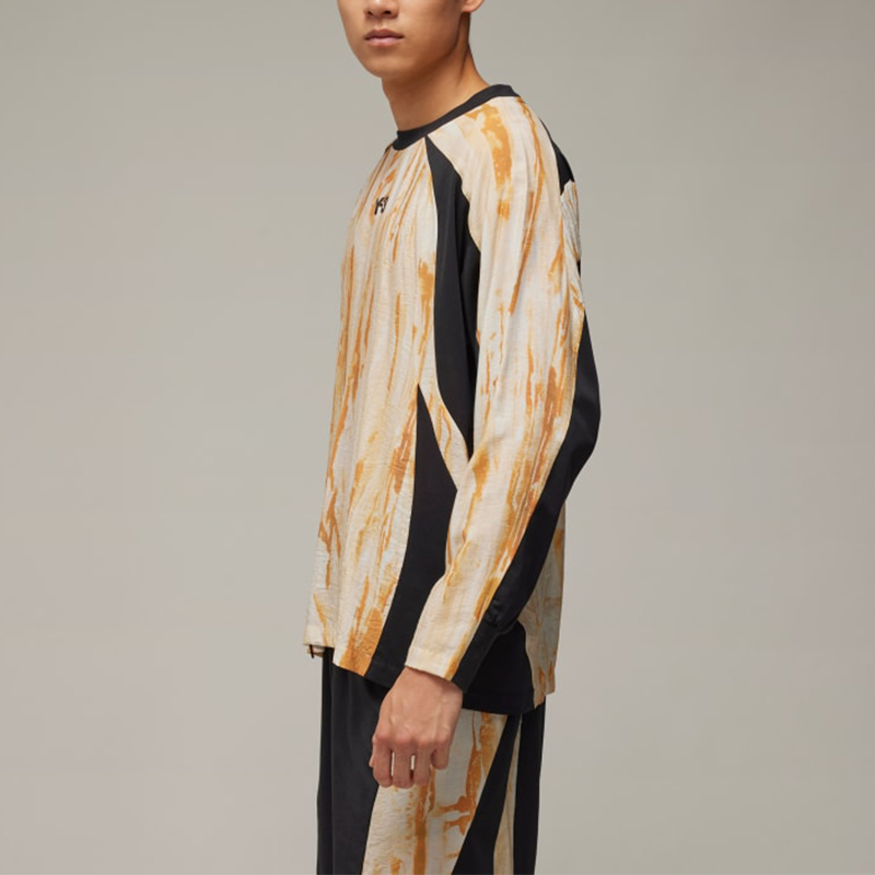 Y-3 Rust Dye Long Sleeve Tee ロンT Y-3 Orange & Black Rust Dye Long Sleeve T-Shirt Y-3