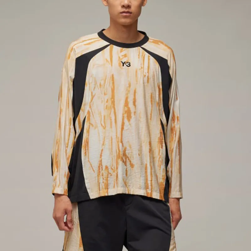 Adidas Y 3 Rust Dye Long Sleeve Tee-1
