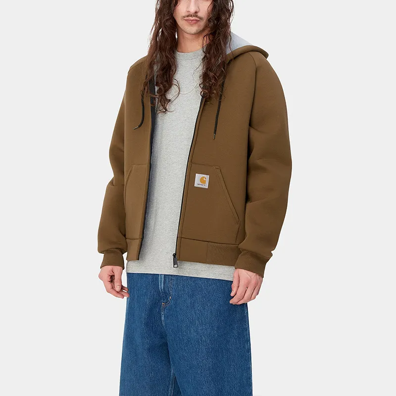 Carhartt WIP SS24 Car-Lux Hooded Jacket Jacket Men's Brown-4