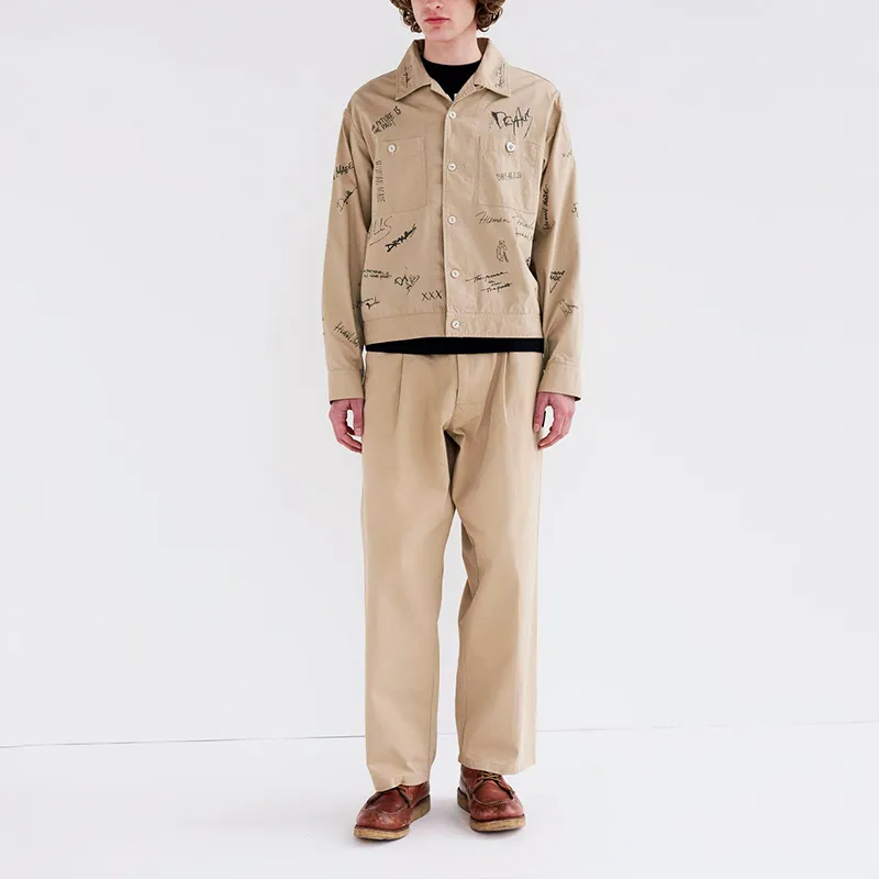 HUMAN MADE Text-print Cotton Shirt Jacket-2