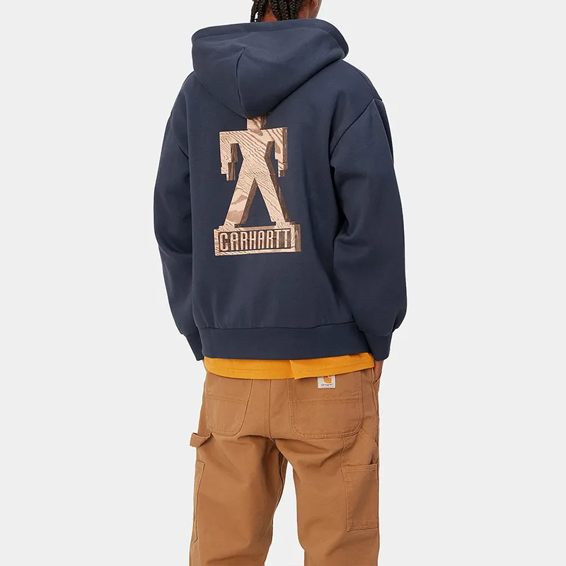 Carhartt WIP Hooded Built Sweat Jacket Jacket Unisex Navy-4
