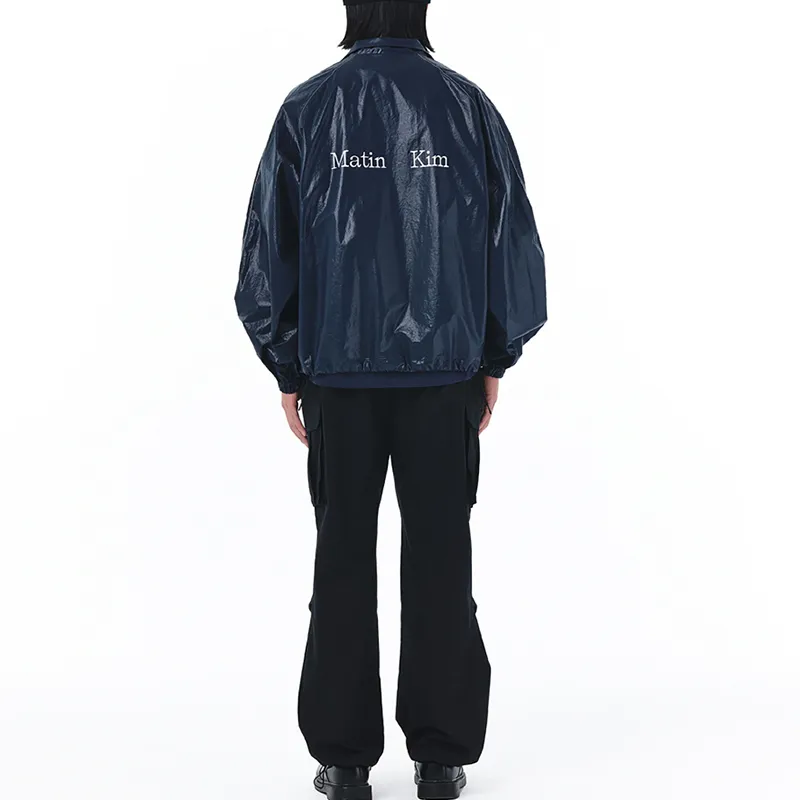 MATIN KIM Jacket Unisex Marine Blue-4