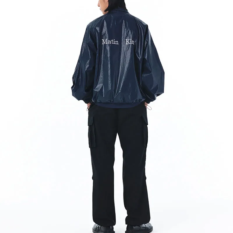 MATIN KIM Jacket Unisex Marine Blue-3