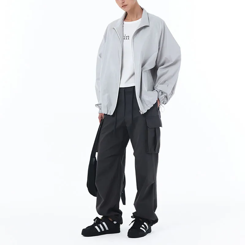 MATIN KIM Jackets Unisex Gray-3