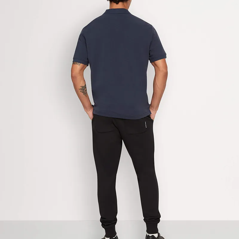 Moose Knuckles Polo Shirt Men's Marine Blue-3