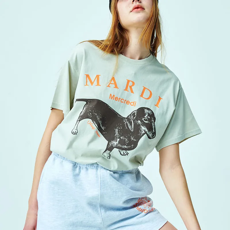 MARDI MERCREDI T Shirt Women's Light Beige Yellow-4