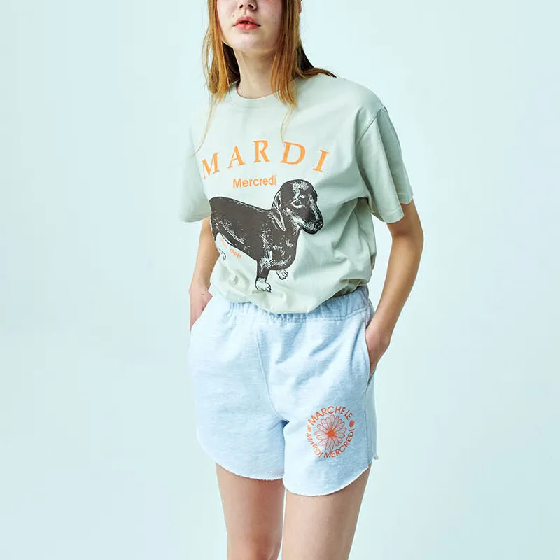 MARDI MERCREDI T Shirt Women's Light Beige Yellow-6