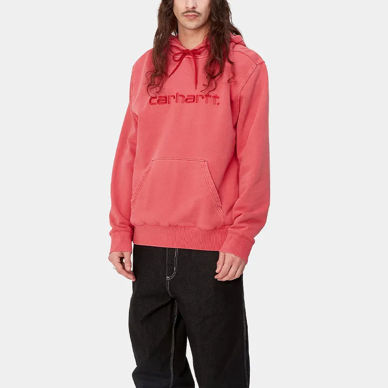 Carhartt WIP SS24 Hooded Duster Sweat Sweatshirt Unisex Samba Red-3