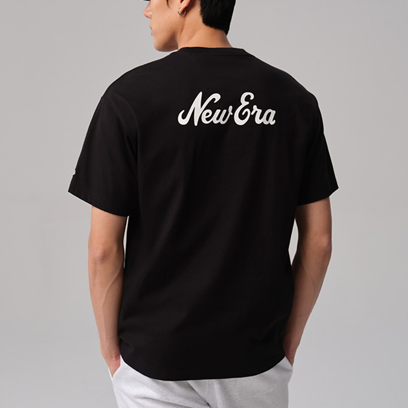 ☆New Era☆ LIGHTERA BOX LOGO T-SHIRT BLACK 14679789 New Era T-Shirts Men Black - POIZON