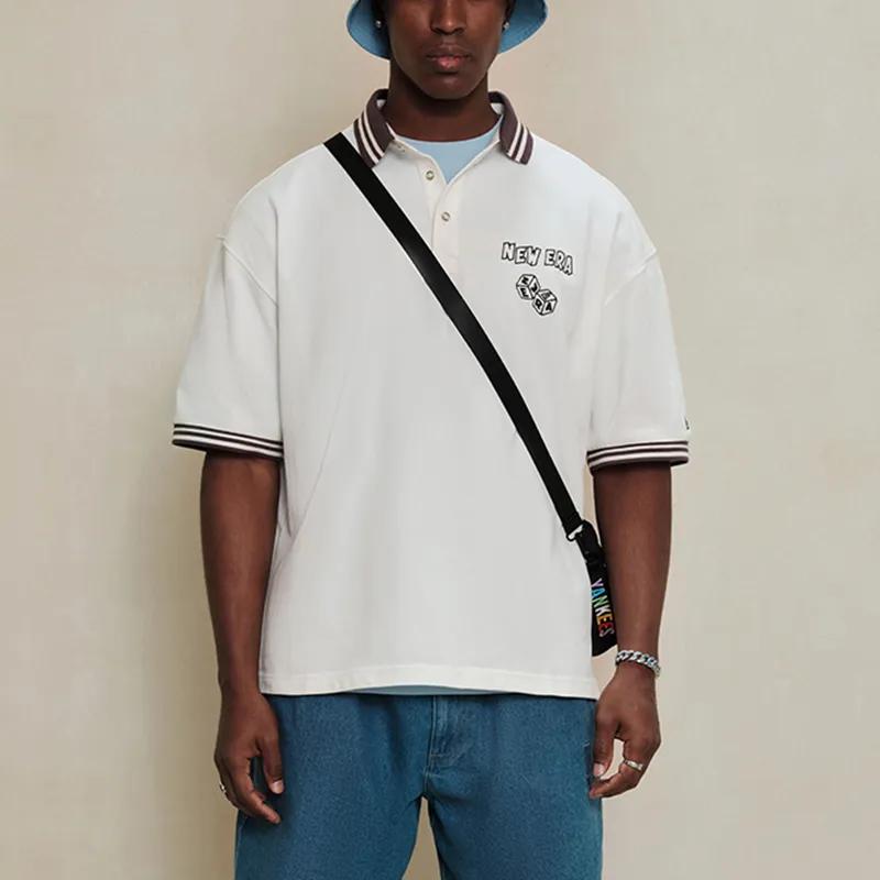 New Era SS24 Graduation Party Collection Polo Shirt Unisex White-2